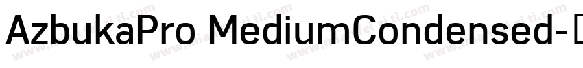 AzbukaPro MediumCondensed字体转换